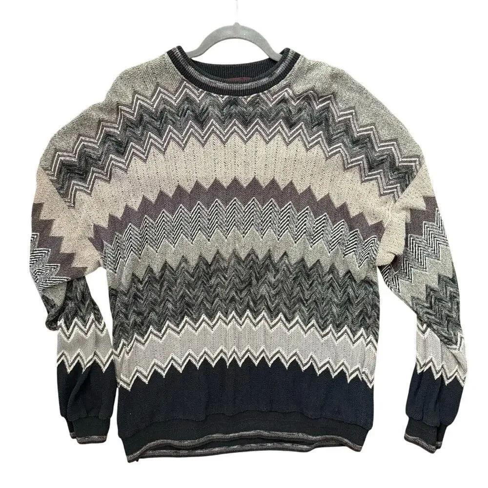 Vintage Tundra Canada Crewneck Sweater Grandpa Cabincore Aztec Cosby Sz XL